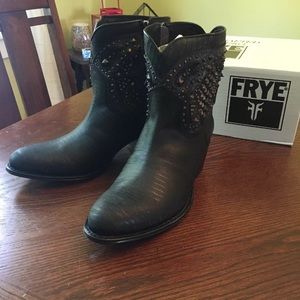 Frye Deborah Deco Studded Short Western Boot